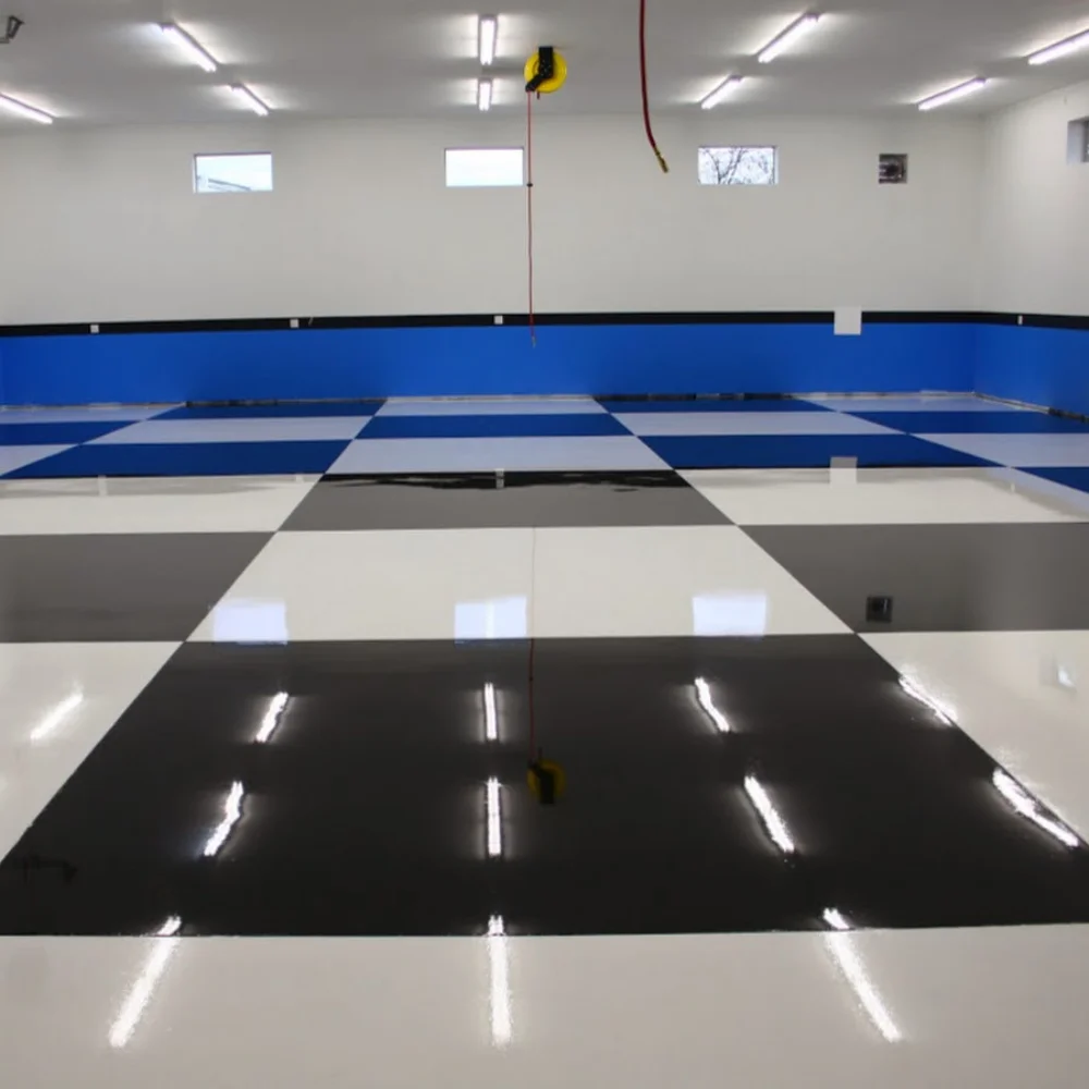 Garage epoxy floor coating
